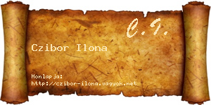 Czibor Ilona névjegykártya